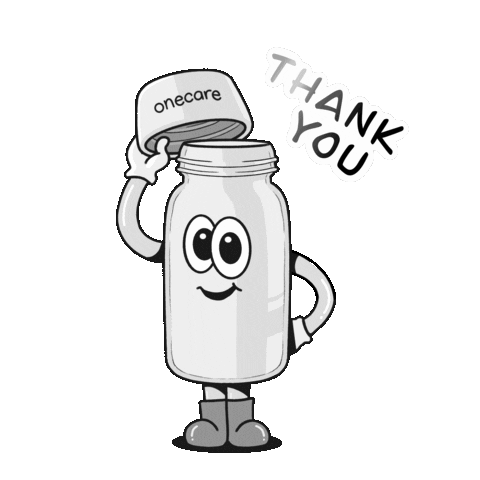 Thank You Sticker by Onecare