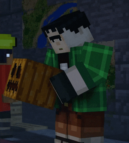 Happy Minecraft Story Mode GIF
