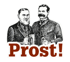 Cheers Bier Sticker by Mahn & Ohlerich