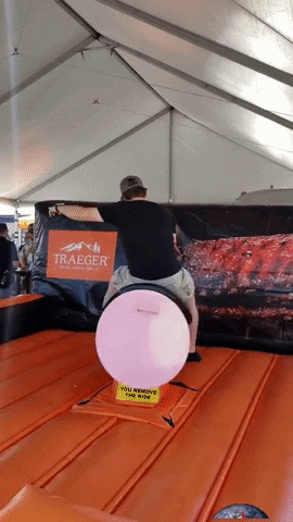 Mechanical Bull Falling GIF by Tailgating Challenge