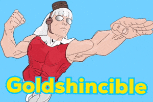 Flying Gold Ship GIF