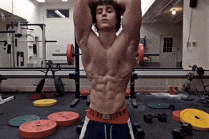 Gym Fitness Model GIF