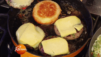 french fries burger GIF by Rachael Ray Show