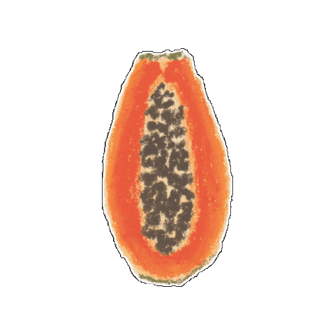 Papaya Sticker