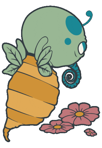 Flowers Bee Sticker