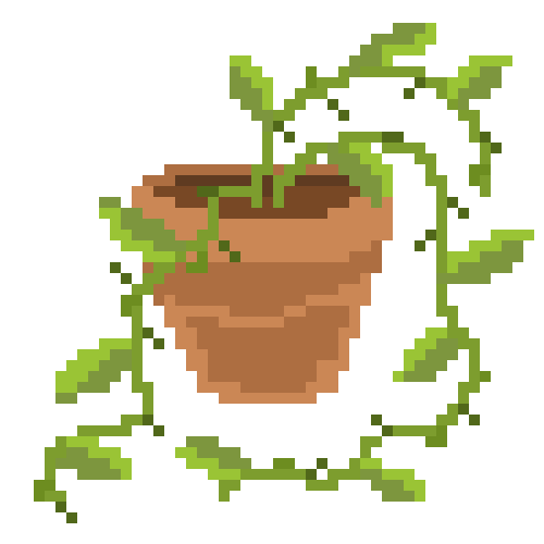 Plant Pixel Art Sticker for iOS & Android GIPHY