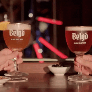 Belgo drink beer cheer chalice GIF