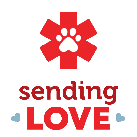 Sending Love Veg Sticker by Veterinary Emergency Group