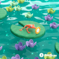 Lily Pad Swimming GIF by Millions