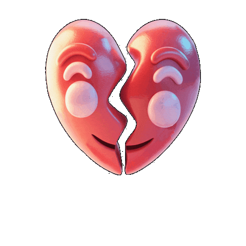 Broken Heart Love Sticker by Seorang Zaki