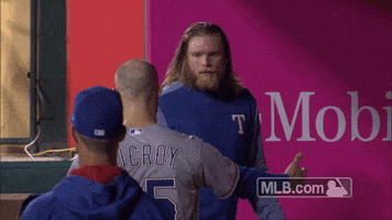 Texas Rangers Hug GIF by MLB