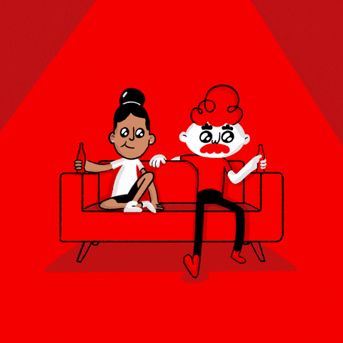 Movie Time Illustration GIF by Coca-Cola