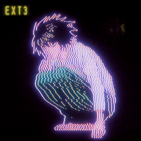 Discord Pfp Neon Purple Lights GIF