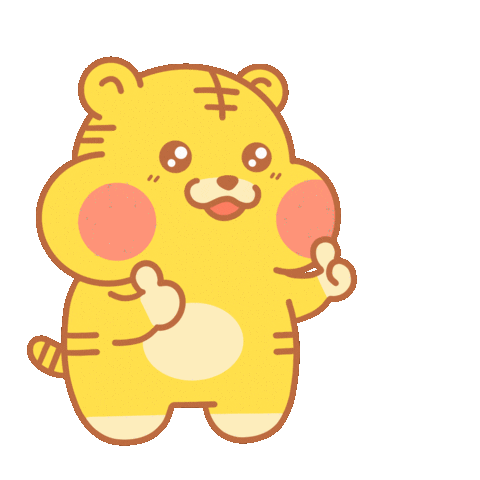 Happy Tiger Sticker