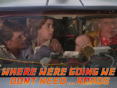 Doc Brown Fly GIF by Back to the Future Trilogy