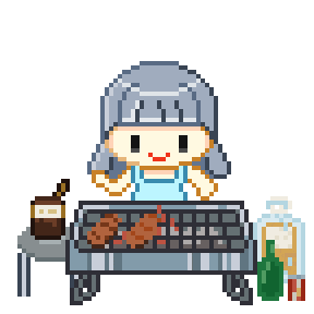 Pixel Eating Sticker