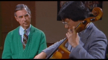 mr rogers cello GIF by Won't You Be My Neighbor