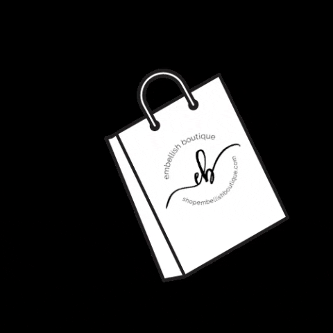 shopembellishboutique boutique shopping bag embellish embellishboutique GIF