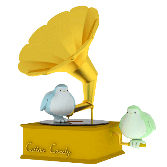 Cotton Candy 3D Animation GIF by Fanfickk