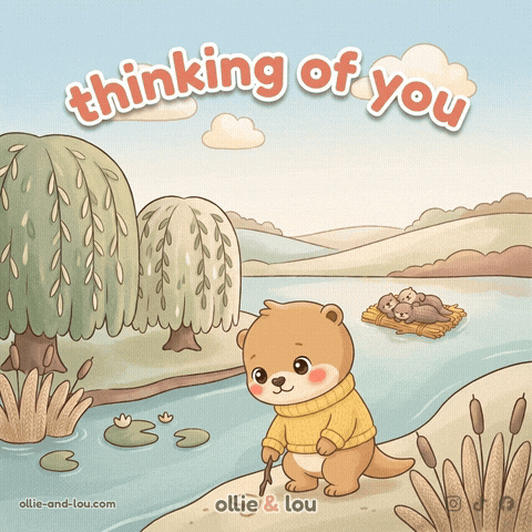 Miss You Thinking GIF by Ollie & Lou