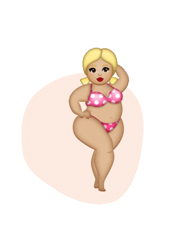 Emoji Bikini Sticker by CurvyMoji