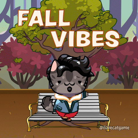 Fall Season Cat GIF by Mino Games