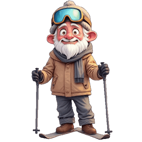 Snowing Slope Sticker