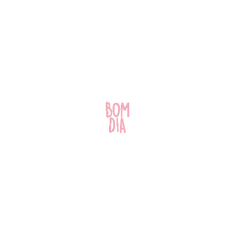Bom Dia Typography Sticker