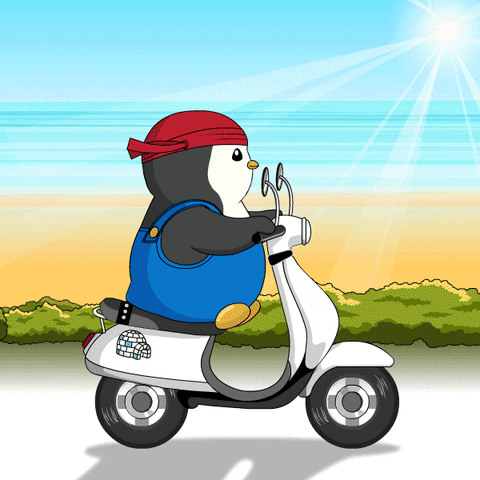Traveling Road Trip GIF by Pudgy Penguins