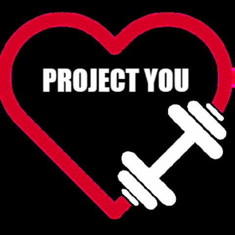 ProjectYou project you heart dumbbell jumpy GIF