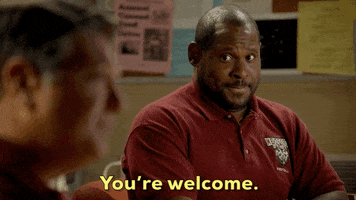 Youre Welcome Reaction GIF by CBS