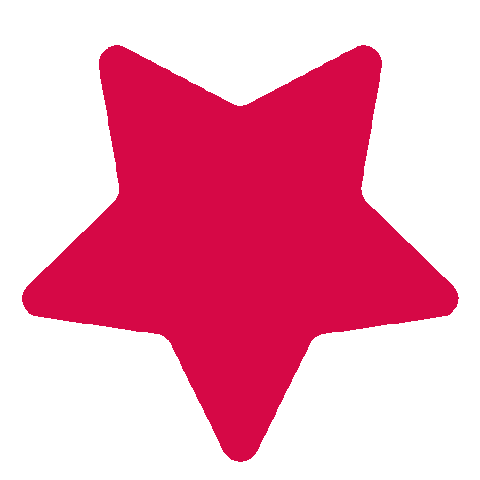 Star Rot Sticker by ORION Versand