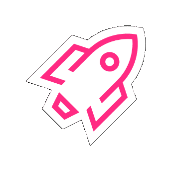 Rocketship Sticker by Nordnet