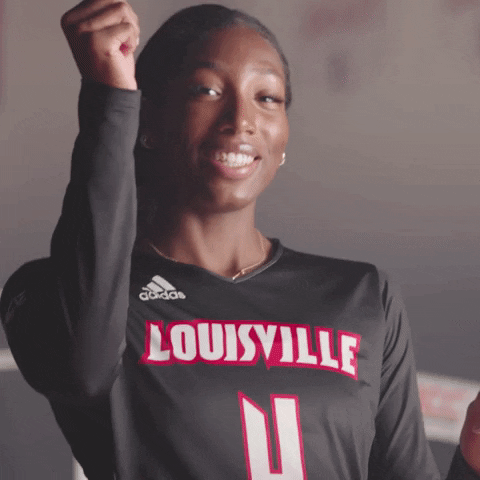Dance Volleyball GIF by Louisville Cardinals