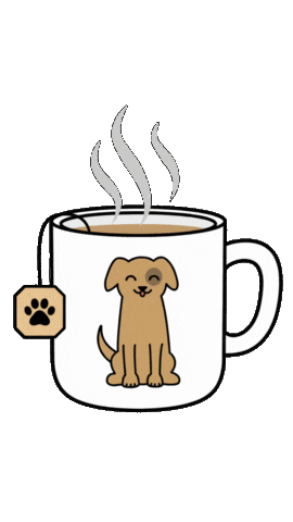 Dog Coffee Sticker by respekTiere e.V.