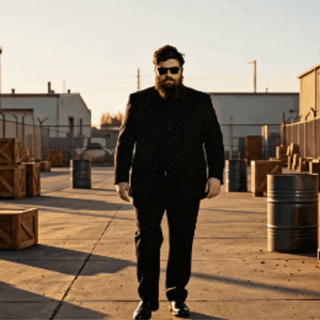 Walking Away Sunglasses GIF