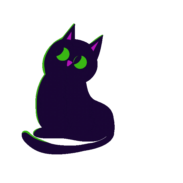 Cat Tail Sticker