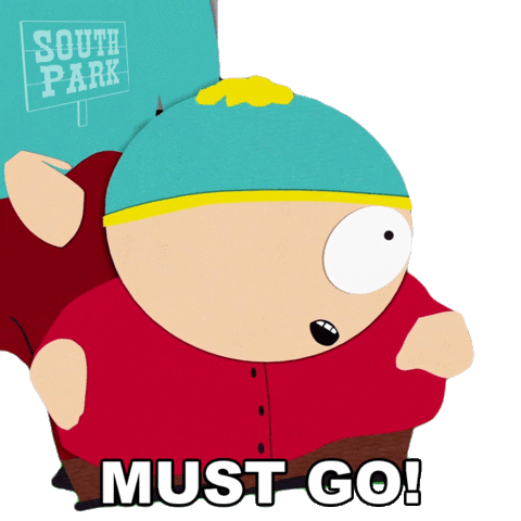 I Must Go Eric Cartman Sticker By South Park For Ios Android Giphy