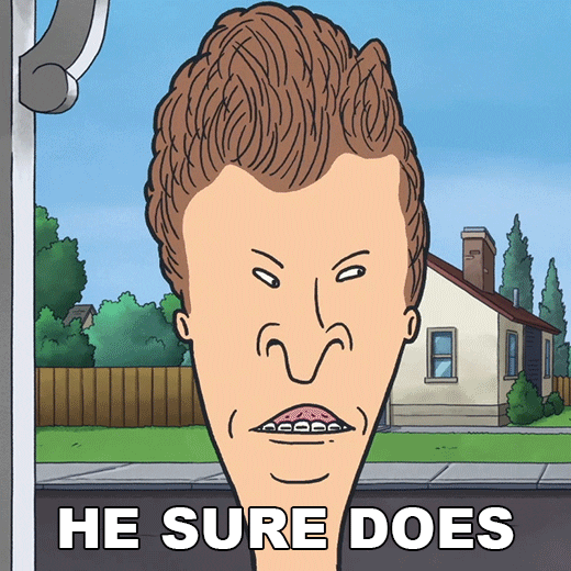 He Sure Does Beavis And Butthead GIF by Paramount+