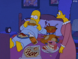 The Simpsons Food GIF