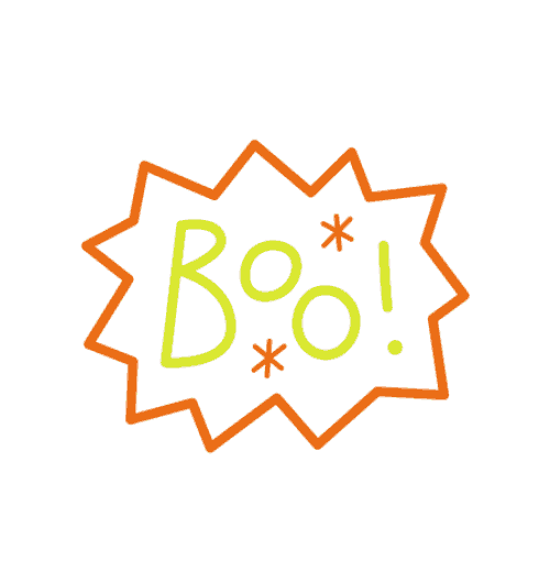 Scared Halloween Sticker