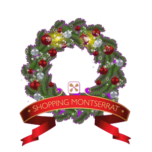 Shopping Montserrat Sticker