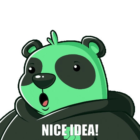 Panda Genius Sticker by SuperVerse