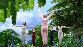 Fun Stretching GIF by The Sims