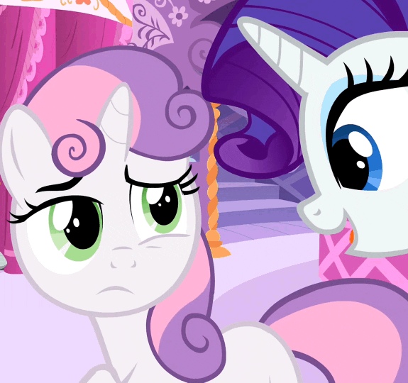mlp sweetie belle yell gif