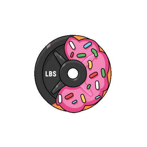 Donuts Weight Plate Sticker by Plate Snacks