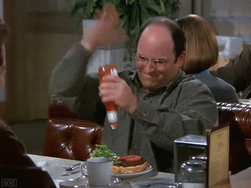 George Costanza Ketchup GIF - Find & Share on GIPHY