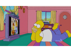 Happy The Simpsons GIF
