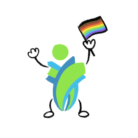 Calgary Pride Sticker by Sam Ru