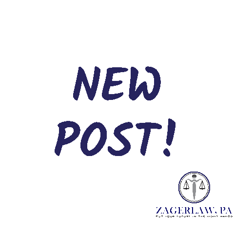 Zager Law, P.A. Sticker